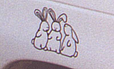 Bunny-Logo am Tourbus