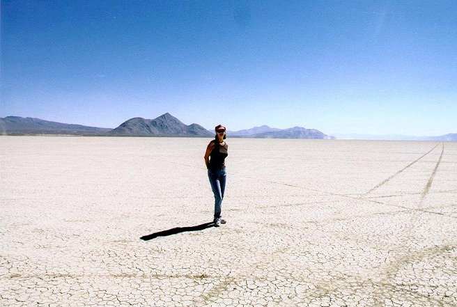 Jeannette in der Black Rock Desert